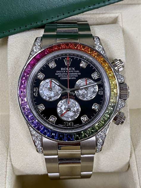 rolex daytona rainbow factory price|daytona rainbow Rolex for sale.